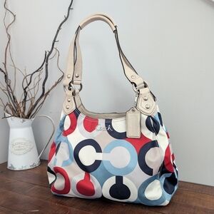 Coach Multi-color Madison Hobo Shoulder Bag/Purse/Tote/Novelty